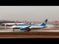 Uzbekistan Airways Boeing 787 take off Istanbul Atatürk Airport