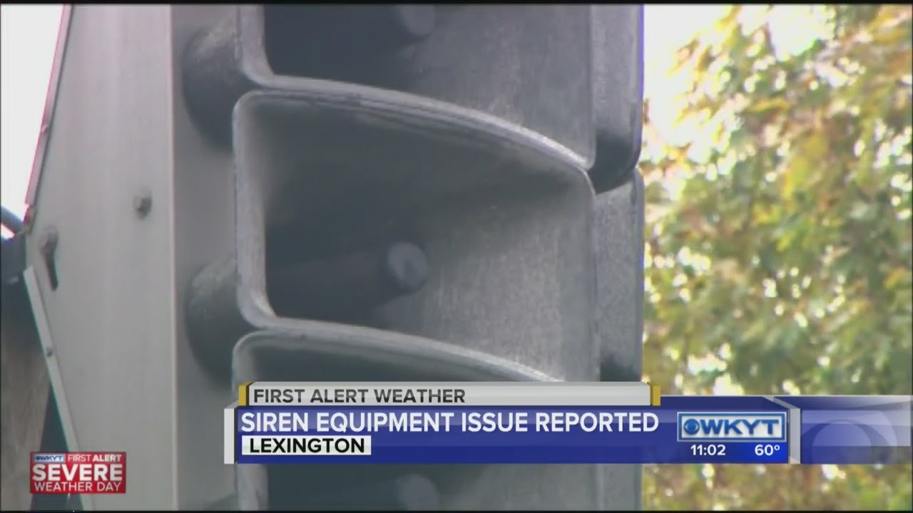 Equipment issue causes tornado sirens to go off in Lexington - YouTube