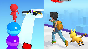 MONSTER SQUAD RUSH Vs STACK RIDER🦋🟣💥🧿Walkthrough Android IOS Big UPDATE 