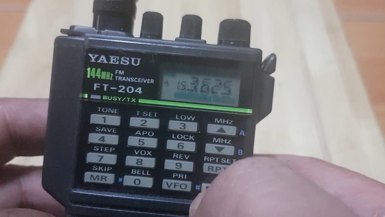 วิธีปิดเสียงปุ่มกด Beep off Yaesu FT 204