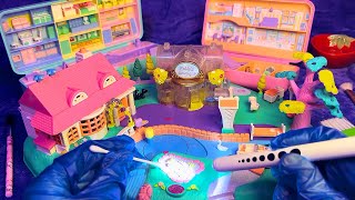 ASMR Cleaning Vintage Polly Pockets (Whispered, Tracing)