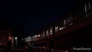 札幌市営地下鉄南北線　自衛隊前駅の発車風景と、地下鉄車両の車庫入れ風景
