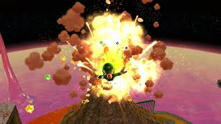 Skipping the first sling star in Melty Molten spinless screenshot 2