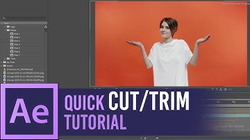Split Cut Trim Layer After Effects | Quick Tutorial 2021