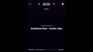 BACKHAND BLUE ON SIRIUS XM OCTANE