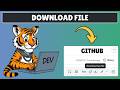 كيفية تنزيل ملف من مستودع جيت هاب