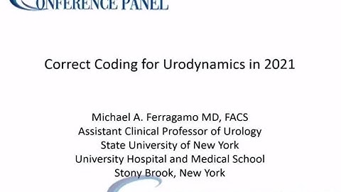 Correct Coding for Urodynamics CPT Code Webinar 2021