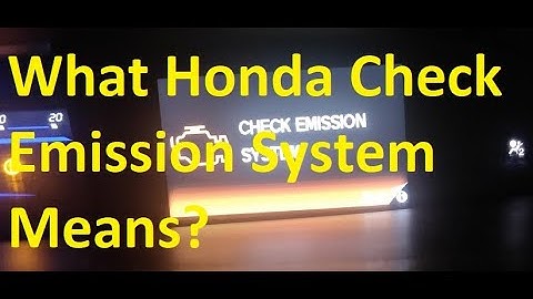 What Does Honda Check Emission System Mean? (What Causes it and How to Fix It)