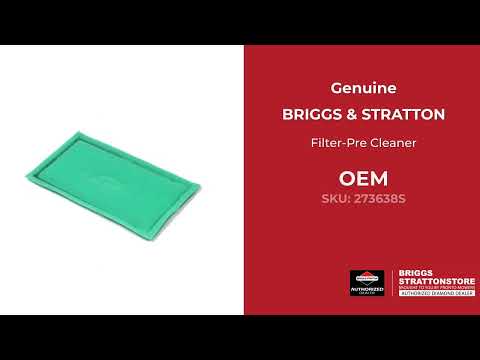 273638S Filter-Pre Cleaner - Briggs and Stratton - Genuine OEM Part