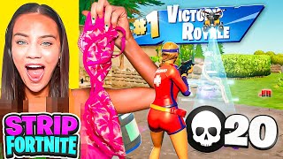 1 KILL = REMOVE 1 CLOTHING PIECE ON FORTNITE | Hannah Marbles ft. @charlparkesx