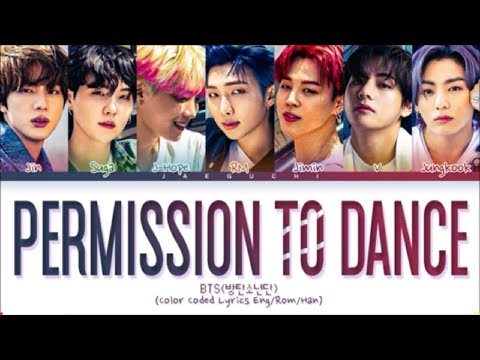 BTS - Permission To Dance lyrics | Color Coded lyrics