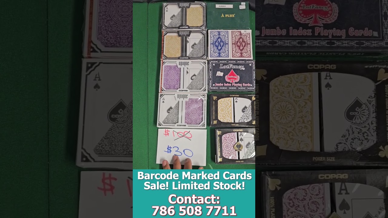 Barcode Marked Cards Sale! Limited Stock! | Whatsapp: 786 508 7711