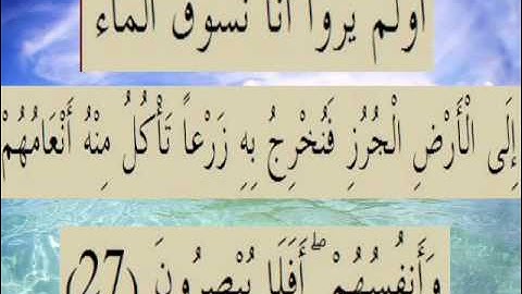 القران الكريم سورة السجدة الأية 27.wmv