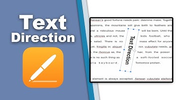 how to change text direction in apple pages for iCloud