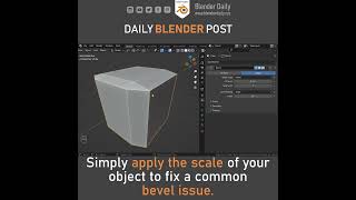 Common Bevel issue in Blender