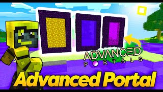 ADVANCED PORTALS! HOW TO CREATE COMPLETELY CUSTOM PORTALS IN MINECRAFT!