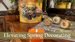 DECORATING FRENCH COUNTRY ~ GLASS EGGS, BOTANICALS, & CLOCKS