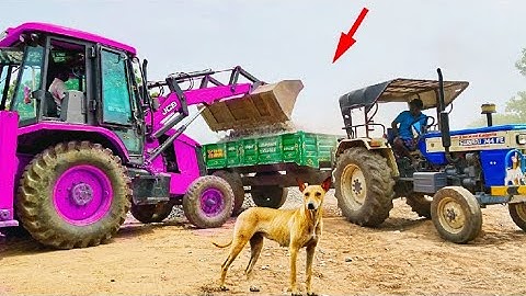 JCB 3dx Backhoe Loading Mud in Mahindra 475 Di tractor JCB miti khudai JCB video #jcb #jcbvideo