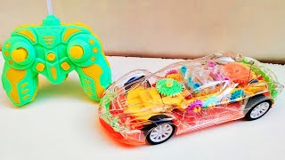 Remote control Transparent car 3d lights unboxing
