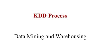 2.1 KDD Process