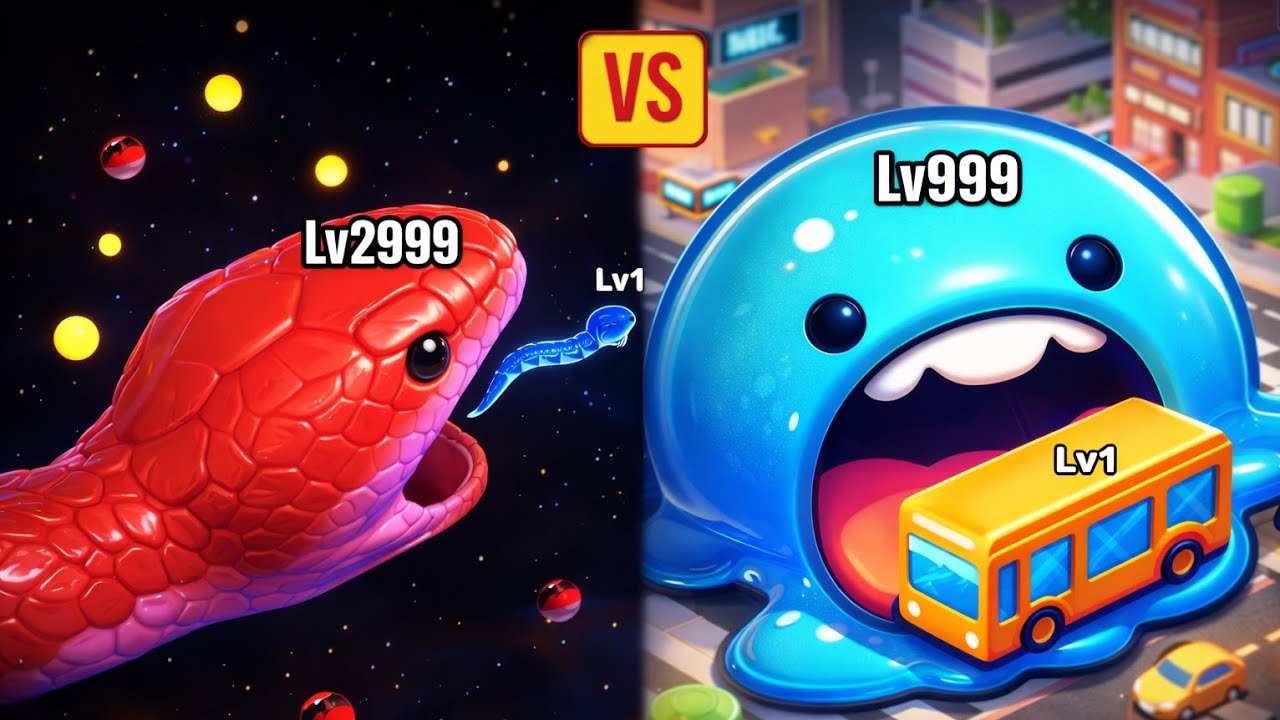 WHICH One Game is BETTER?🐍SNAKE Clash.io🆚 Super SLIME!🔥100% WON GAMEPLAY !🔥
