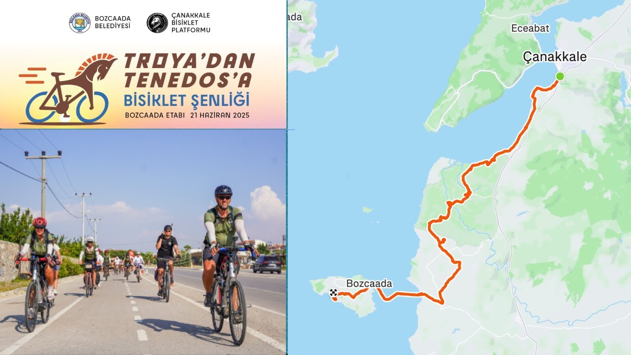 1. Bölüm Troya'dan Tenedos'a Bisiklet Şenliği Carraro Ge 5.0 Ebike ile bisiklet turu
