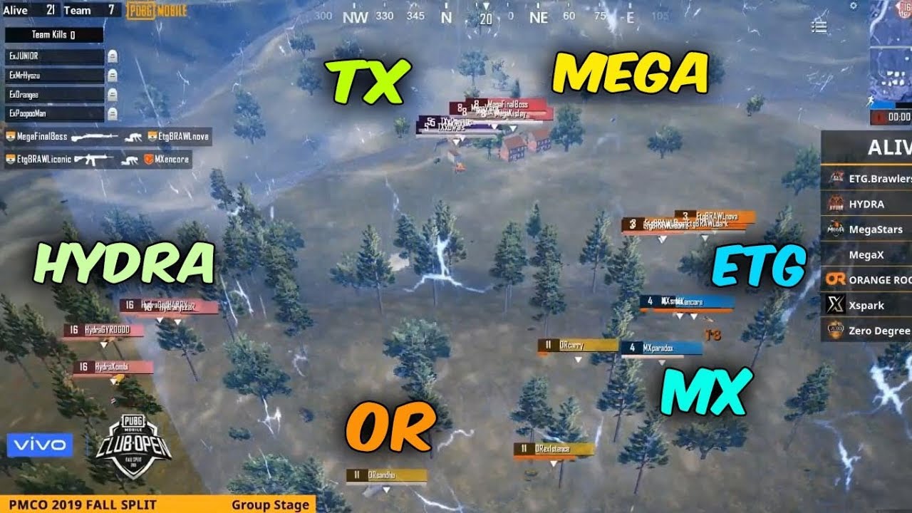 TX VS HYDRA VS MEGA VS MX IN PMCO FALL SPLIT DAY 5 1ST MATCH II G T C