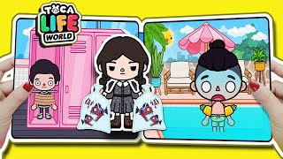 Toca Life World quiet book #25 🐟 Wednesday Addams Fish Scene In Quiet Book 🐟