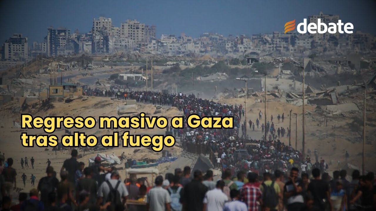 Miles de palestinos regresan a Gaza tras retirada israelí tras acuerdo ...