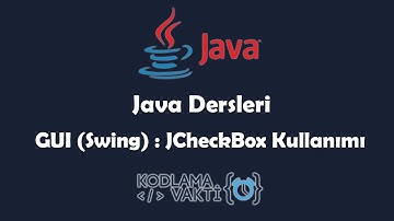 Java Dersleri #104 - GUI (Swing) - JCheckBox Kullanımı ve Örnekleri