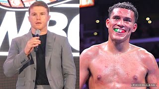 CANELO RESPONDS TO DAVID BENAVIDEZ CLASH “I DO WHAT I WANT! I FACED ALL THE CHAMPIONS! WELL SEE