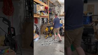 Part 2 - Cedar Garden Bed Build Cutting Down The Corner Posts To Size.