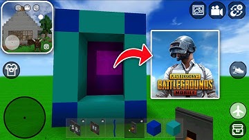 How to Make PORTAL to PUBG in MINI BLOCK CRAFT 3D