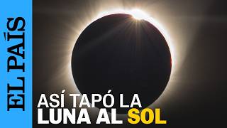 Las imágenes del momento en que el eclipse solar convirtió el día en noche en España | EL PAÍS