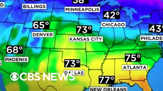 Western U.S. set for storms while East sees warmer temperatures screenshot 1