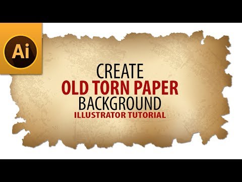 How to Create Old Torn Paper Background Tutorial in Illustrator