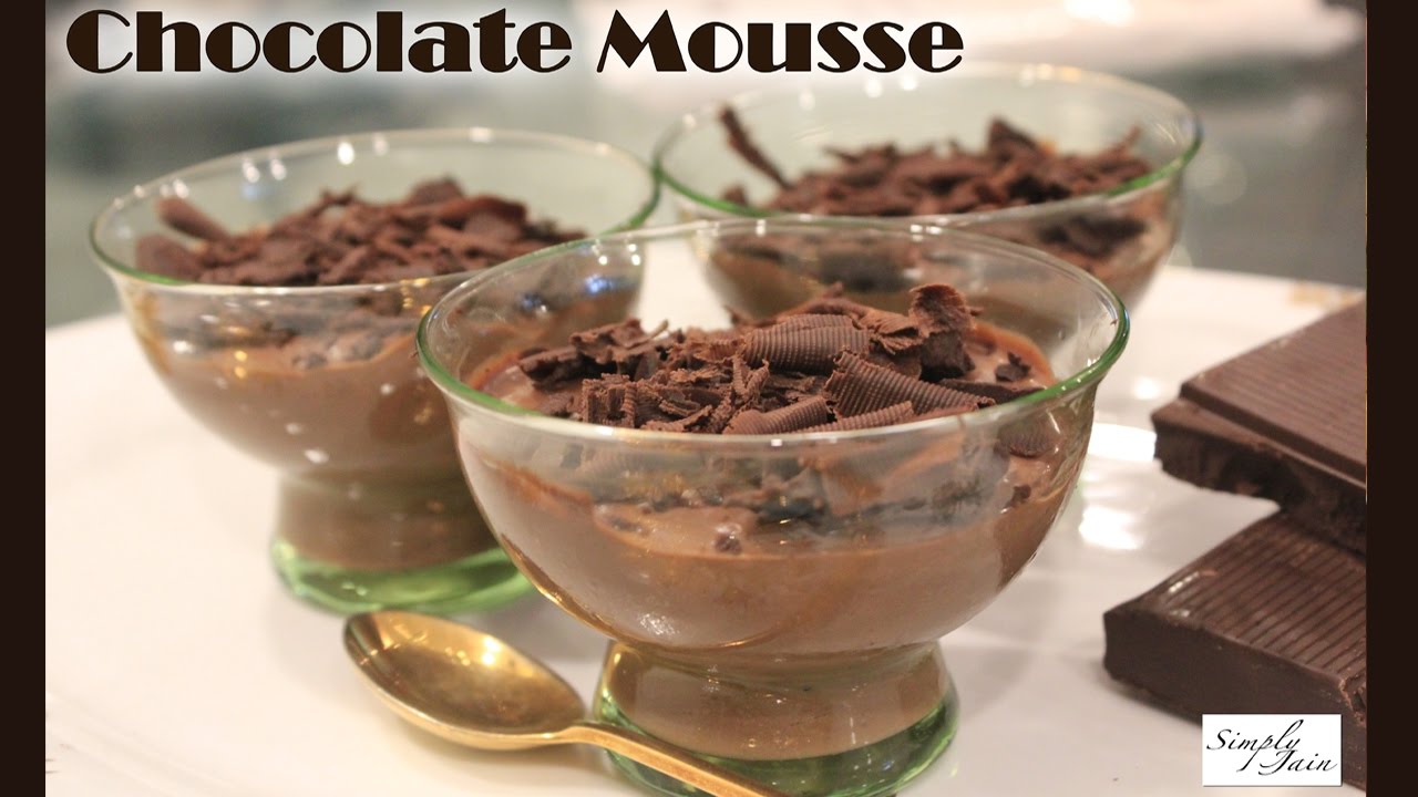 Chocolate Mousse | How To Make Eggless Chocolate Mousse | Desserts | Simply Jain