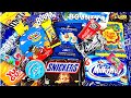 So many lots of candies opening asmr