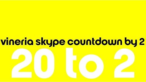 My Countdown By 2: 20 to 2