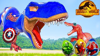 Dinosaur T-Rex Godzilla vs Indominus Rex Godzilla Dinosaur Fight Jurassic Park Evolution