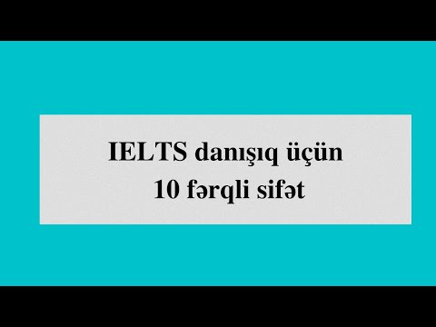 Video: Fərqli sifətdir?