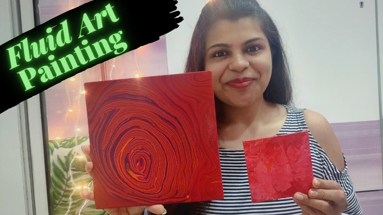 Fluid Art Painting Acrylic Painting DIY Art Beginner Tutorial