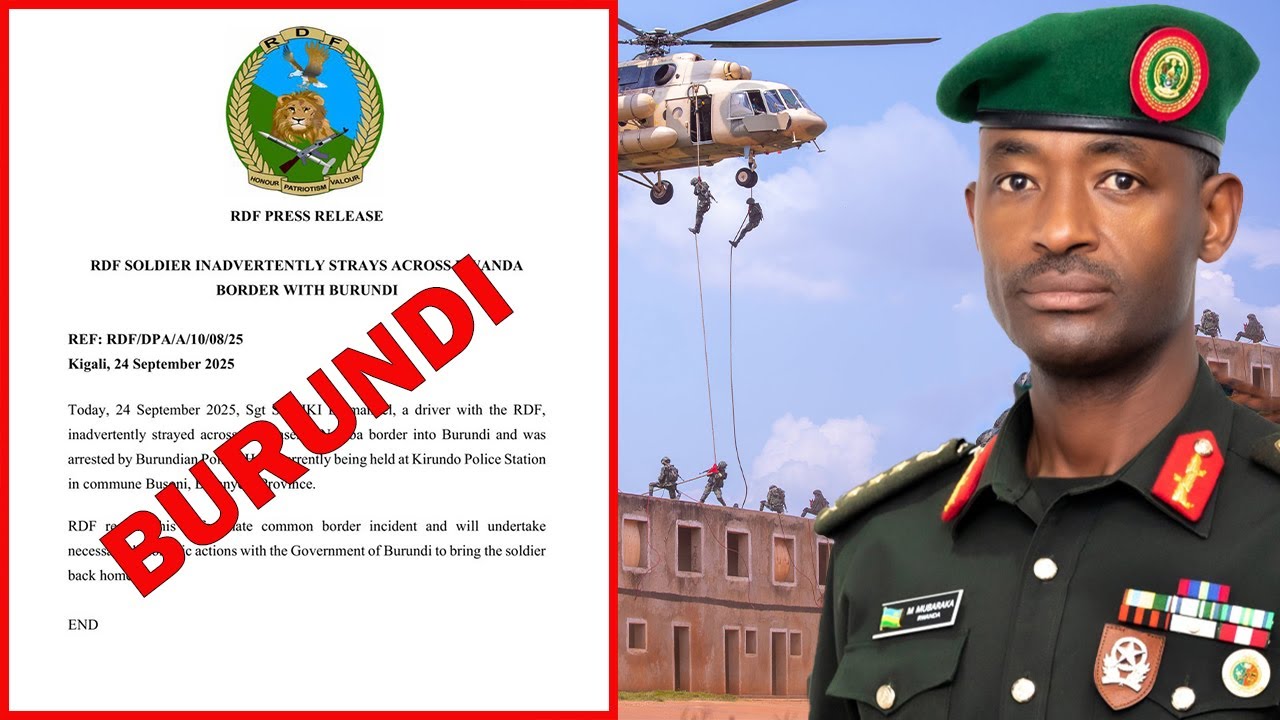 Itangazo Rdf UMUSIRIKARE W'URWANDA RDF AFUNGIYE I BURUNDI🚨 RDF ISOHOYE ITANGAZO ...