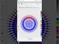 Creative Vector Burst in CorelDRAW || coreldraw tutorial || #coreldraw #shorts