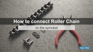 How to connect Tsubaki Roller Chain on a sprocket