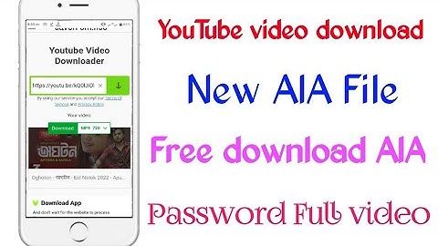 How to Create Kodular New AIA File Free l YouTube download video