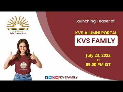 KVS Alumni Portal - Coming Soon & FREE?| Teaser Live on July 23  09:00 PM | KVS Alumni Registration