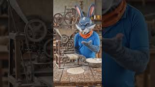 RABBIT IS FRY ROTI🐇🐰🥕 #AI__FAMILY__VLOGING__0
