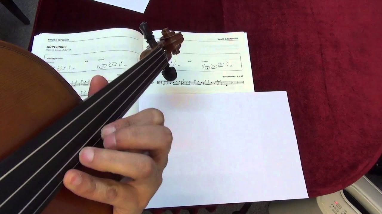 ABRSM Viola Grade 5 scales and arpeggios - C major arpeggio - YouTube