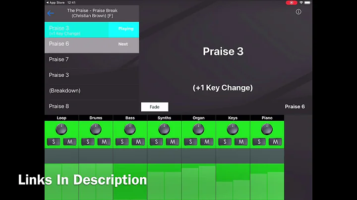 The Praise - Praise Break (Christian Brown) Worship Backing Tracks App Preview